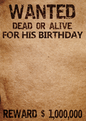 Affichez votre message d'anniversaire audacieux